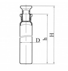 Пробирка с пробкой ГФ 6.451.454