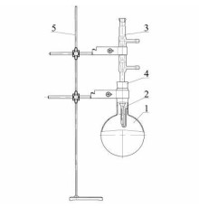 Прибор для определения содержания эфирного масла методом Гинзберга, со штативом ГФ 5.184.081