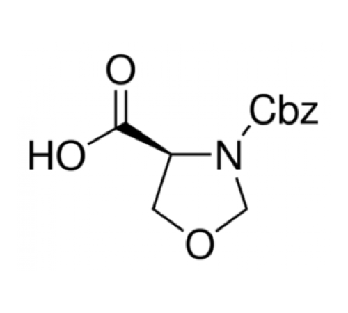 (S) - (-) -3 - (бензилоксикарбонил) оксазолидин-4-карбоновой кислоты, 98%, Alfa Aesar, 1г