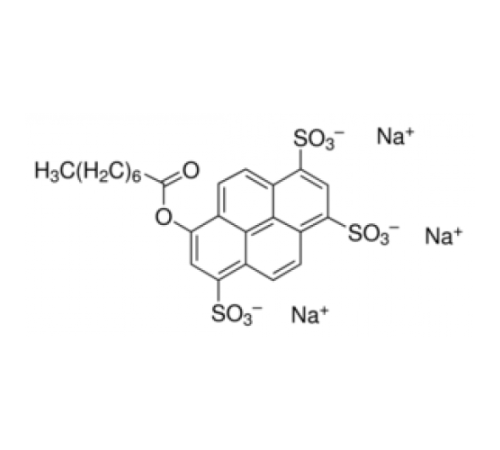 Тринатриевая соль 8-октаноилоксипирен-1,3,6-трисульфоновой кислоты, подходящая для флуоресценции, 90% (HPCE) Sigma 74875