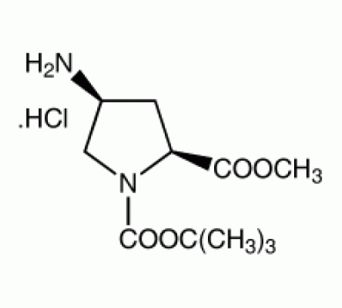 цис-4-амино-N-Boc-L-пролина Гидрохлорид метилового эфира, 97%, Alfa Aesar, 5 г