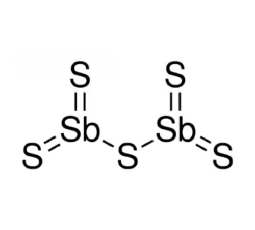 Сурьма пентасульфид, pure, Acros Organics, 250г